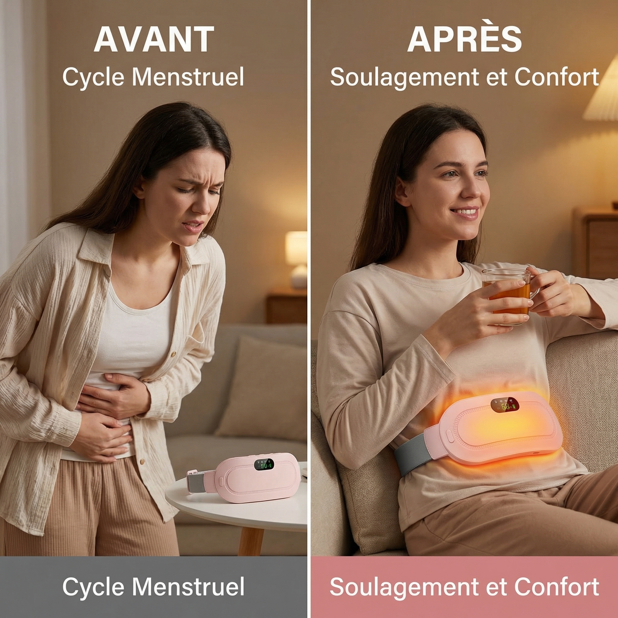 Élite Naturelle – Ceinture Menstruelle Chauffante